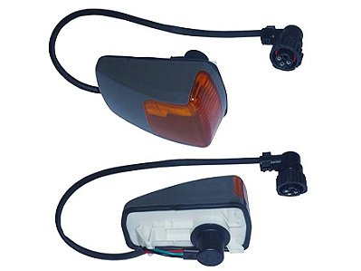 Lanterna Lateral Cinza e Amarela com Soquete para Mercedes AXOR - 9408200221