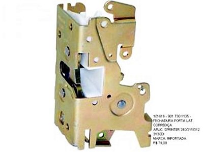 Fechadura para Porta Lateral Corrediça Br 2031 Mercedes SPRINTER 310/311/312/313 CDI - 9017301135