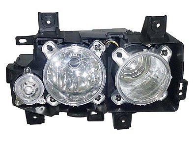 Farol com Lâmpada H7 e Pisca para Mercedes Atego 2013 - 9588201061