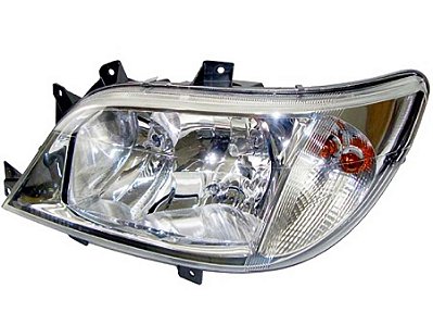 Farol Principal Lente Lisa Lado Esquerdo Mercedes SPRINTER CDI 2002 a 2011 - 9018202461