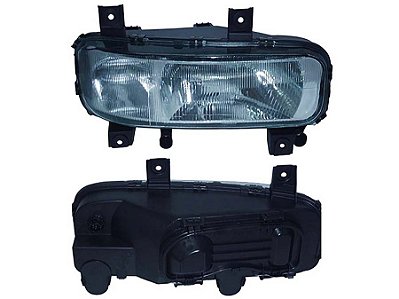 Farol Direito Nino com Lâmpada H4 e Auxiliar de Neblina para Mercedes Atego 1418/1315 2006 a 2009 - 9738201061