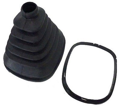 Coifa de Câmbio Preta com Aro Plástico e Furo Maior para Mercedes LK-2423/OH1417/1215C/1418M - 0002641296