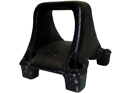 Suporte de Mola Dianteiro Traseiro Esquerdo com Furo Passante para Mercedes L2635/2638 Lado Esquerdo - 6253250219