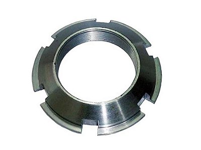 Porca de Eixo com Aba em Aço para Bloqueio Mercedes L 2318 - 3553530026