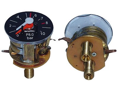 Manômetro Duplo 0-10 Bar para Mercedes Modelos 1215/1218/1618/1620/1630/2318/2418/2635 - 0015424908