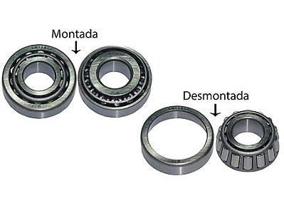 Rolamento de Roda Dianteira e Traseira LM11949/LM1191 para Mercedes O370/O371/O400/BR516269/BR2957 e Diversos - LM11949