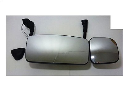 Kit Espelho Retrovisor com Desembacador Lado Esquerdo para Scania SC P250/P270/P310/P340/P360 - 1484042