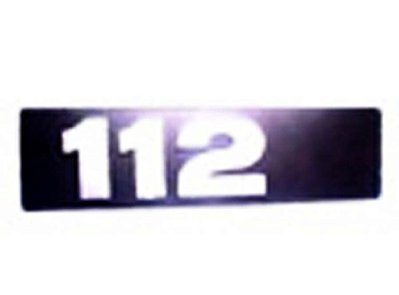 Emblema 112 Moderno para Cabine Sem Letra H Sca 112 de 1987 a 1992 - 306498