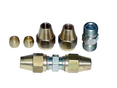 Kit União Montada 1/4 Macho em Latão Completo para Sca LK/LKS/LKT141/BR116 - 140523