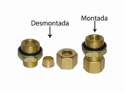 Kit Conector Macho com Oring para Tubo 12 M22X1,50 - Sca 112/113 Todos - 307588