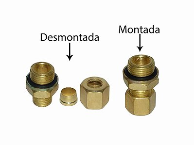 Kit Conector Macho com O-ring para Tubo 10 M22X1,50 - Sca 112/113 e Todos - 307587