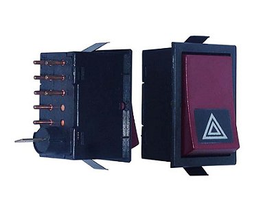 Interruptor de Tecla para Pisca Alerta Volvo Ônibus e Caminhão - 1578700