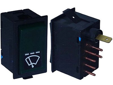 Interruptor de Tecla para Limpador de Parabrisa 6 Terminais Volvo F10/F12/F16/N10/N12 - 1578704