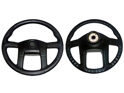 Volante Esportivo Preto 445mm para Volks Todos Exceto Ônibus Motor Dianteiro - 2RD415651B