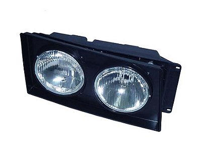 Farol Duplo H1 Lado Direito com Moldura Preta para Volks VW Pesados 2003 - 2S0941008
