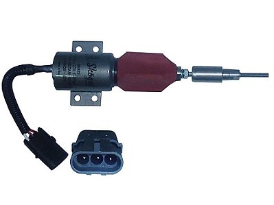 Válvula Solenoide Corte de Combustível 3 Pinos 12V para Volks 17240/2002 e Série 17220/24220/40 - 2T0130764