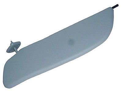 Quebra-Sol Cinza Lado Esquerdo 1ª Linha Ford F250/F350/F4000/F12000/F16000 1998 até 2000 - YC3Z2504105EAB