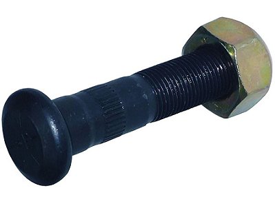Kit Parafuso com Porca para Roda Traseira Direita Ford F4000 75 em diante Cabeça Redonda - BD2Y1118