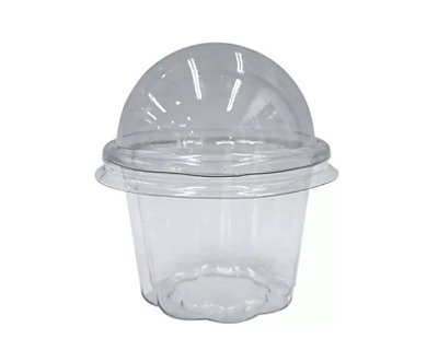 COPO BOLHA TRANSPARENTE 100ML C/ 20 UND FLIP