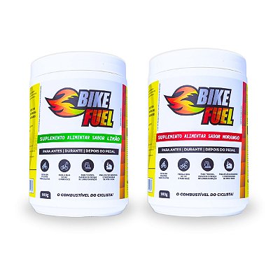 BIKEFUEL - Suplemtos para Ciclistas - SUPER COMBO com 2 potes de 900g