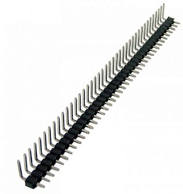 Conector barra de pinus 1X40 90 graus simples