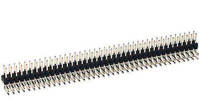 Conector barra de pino dupla 2mm 40 vias 90 graus