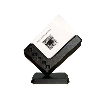 Suporte e expositor de porta cartão de visita para mesa- Kit com 3