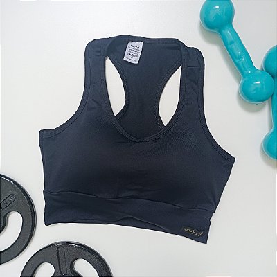 Top Nadador Preto - Poliamida