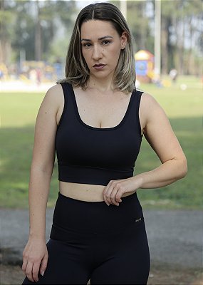 Top Regata Preto - Poliamida