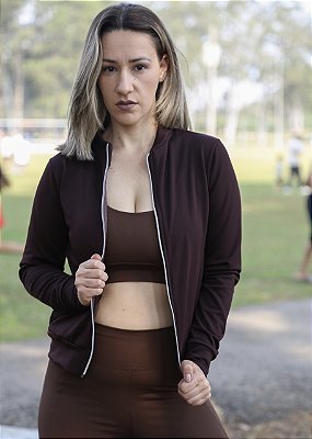 Jaqueta Bomber Coffee - Peluciada