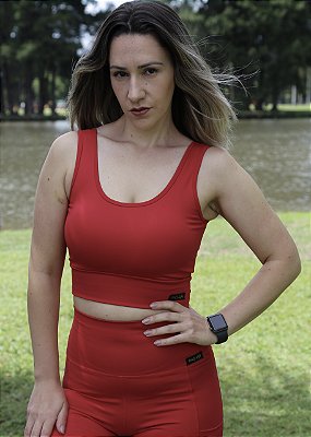 Top Regata Vermelho - Poliamida