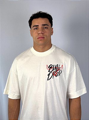 Camiseta Oversized Bulldrop Off-White