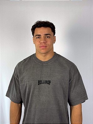 Camiseta Oversized Bulldrop Graphite Gray