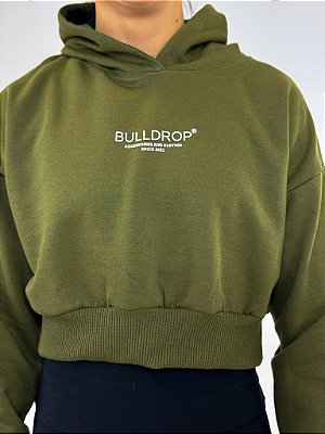 Moletom Cropped Verde Bulldrop