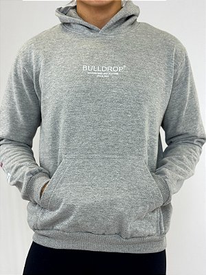 Moletom Bulldrop Classic Canguru Cinza