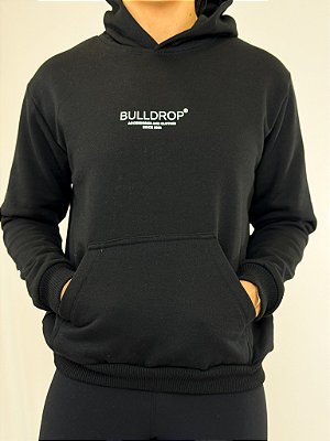 Moletom Bulldrop Classic Canguru Preto