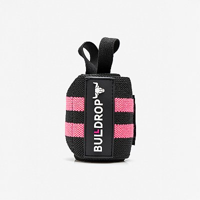 Munhequeira de Compressão Preta e Rosa