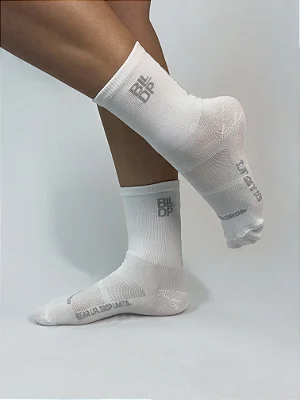 Meia Runner de Poliamida Branca