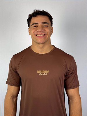 Camiseta Poliamida Marrom Hard Work