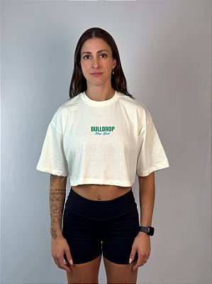Cropped Oversized Off-White Hard Work