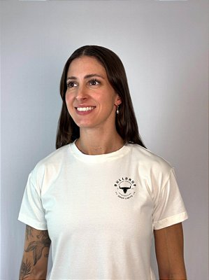 Baby Look Algodão Off-White Circular