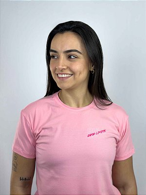 Baby Look Algodão Rosa Drop Limits