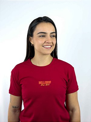 Baby Look Algodão Vermelha 2026