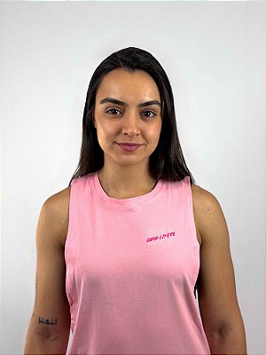 Regata Algodão Rosa Drop Limits Feminina