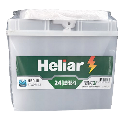 Bateria Heliar 50Ah, HE50JD, Honda Civic, Honda Fit, Convencional
