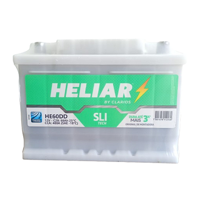 Bateria HELIAR 60Ah, Convencional