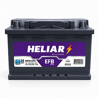 Bateria HELIAR 72Ah - EFB