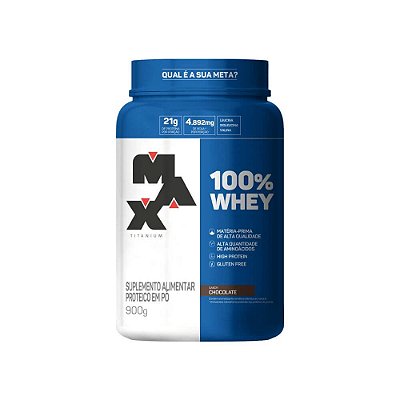 100% Whey Protein Pote 900G Max Titanium