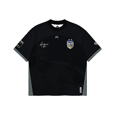 Sufgang x Tropa do Bruxo - Camiseta Jersey Ronaldinho Preta