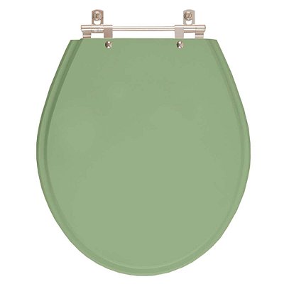 Assento Sanitário Poliester Ravena Verde Malva Para vaso Deca